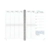 Agenda de bureau Cléa All in One Horizons 20S Visuel spiralé - 1 semaine sur 2 pages + 1 carnet de notes ligné -15 x 21 cm - Violet/Or - Exacompta