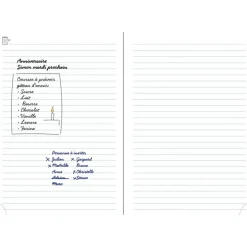 Agenda de bureau EasySlim 21 Carte - 1 mois sur 2 pages - 15 x 21 cm - Noir - Exacompta