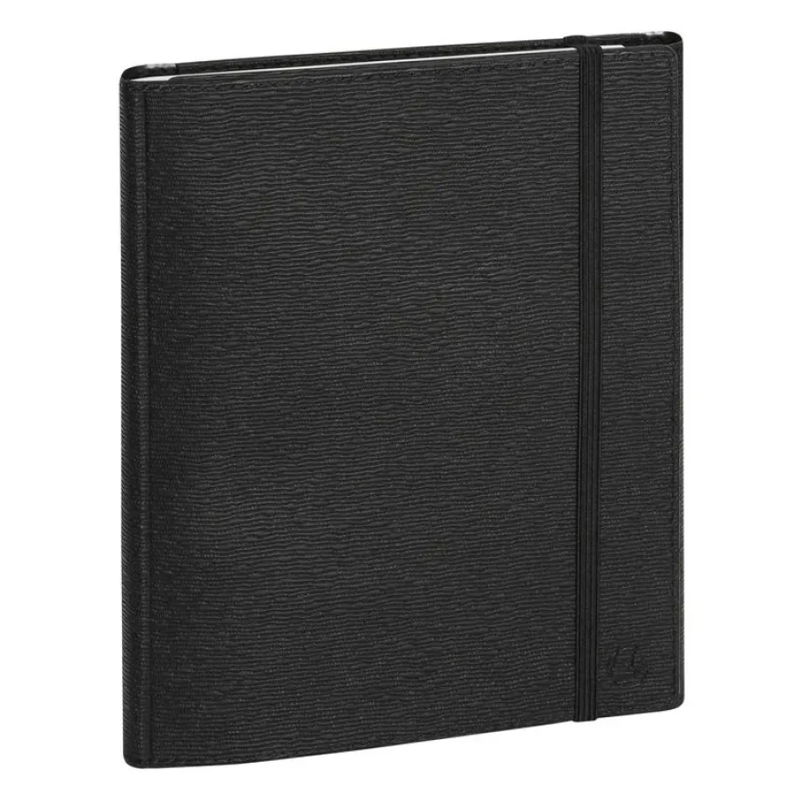 Agenda de bureau spiralé 16 mois Classic All in One - 1 semaine sur 2 pages - 15 x 21 cm - Noir - Exacompta