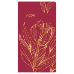 Agenda de poche Astoria - 1 semaine sur 2 pages - 9,5 x 17 cm - orange - Oberthur