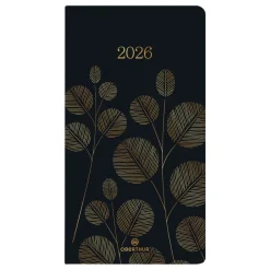 Agenda de poche Astoria - 1 semaine sur 2 pages - 9,5 x 17 cm - noir - Oberthur