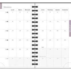 Agenda de poche Dodo & Cath Lady 16S spiralé - 1 semaine sur 2 pages - 9 x 16 cm - Poisson rouge - Exacompta