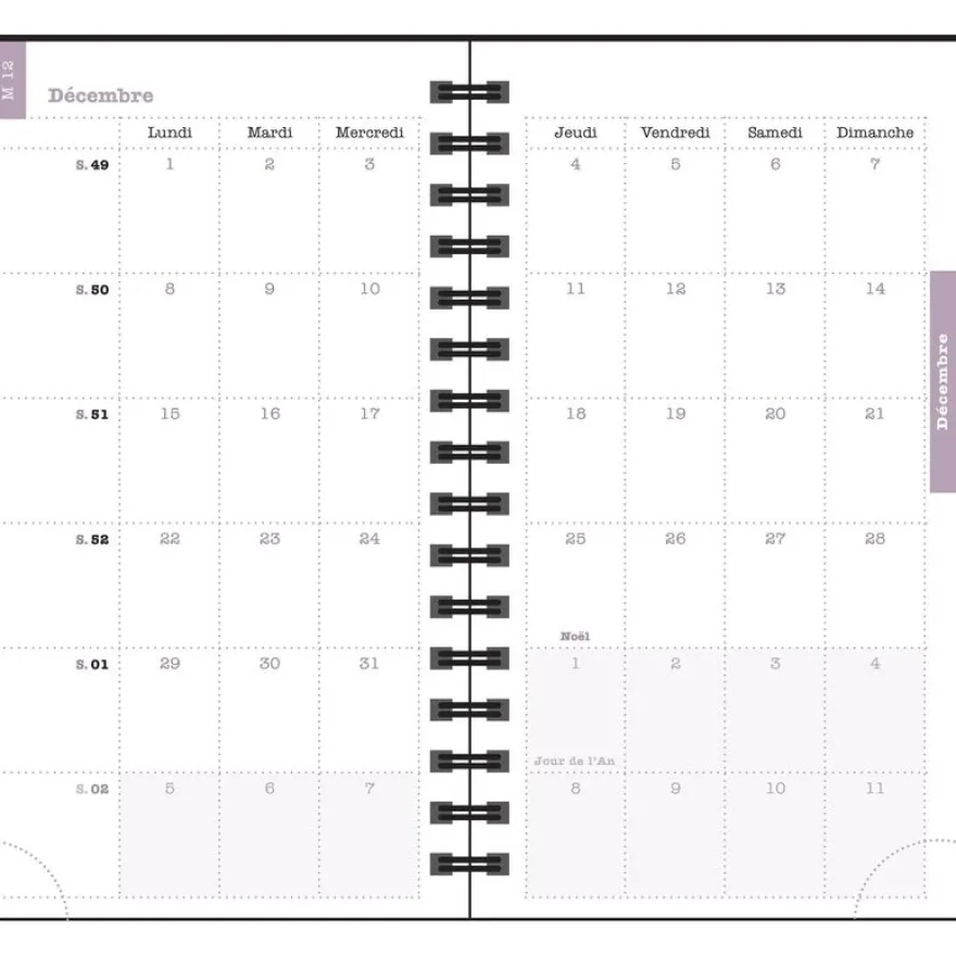 Agenda de poche Dodo & Cath Lady 16S spiralé - 1 semaine sur 2 pages - 9 x 16 cm - Poisson rouge - Exacompta