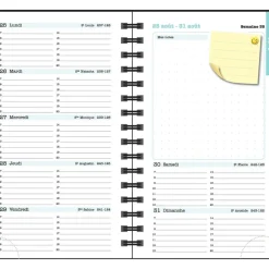Agenda de poche Dodo & Cath Lady 16S spiralé - 1 semaine sur 2 pages - 9 x 16 cm - Poisson rouge - Exacompta