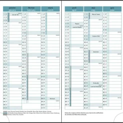 Agenda de poche Gwenaëlle Trolez - 1 semaine sur 2 pages - 9 x 17,5 cm - oiseaux - Exacompta