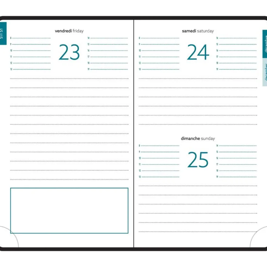 Agenda de poche Mini Labo - 1 jour par page - 10 x 15 cm - bleu - Exacompta