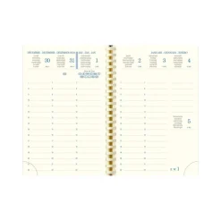 Agenda de poche spiralé 16 mois Vérone - 1 semaine sur 2 pages - 9 x 13 cm - disponible dans différentes couleurs - Exacompta