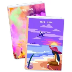 Agenda Design Reversible - 1 jour par page - 13 x 18 cm - girl - Oberthur