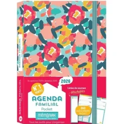 Agenda familial Pocket 2026 - septembre 2025 à décembre 2026