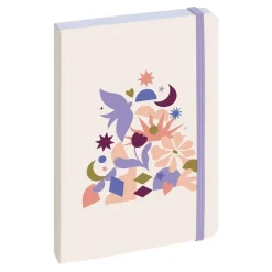 Agenda Floral - 1 jour par page - 10 x 15 cm - bleu - Exacompta