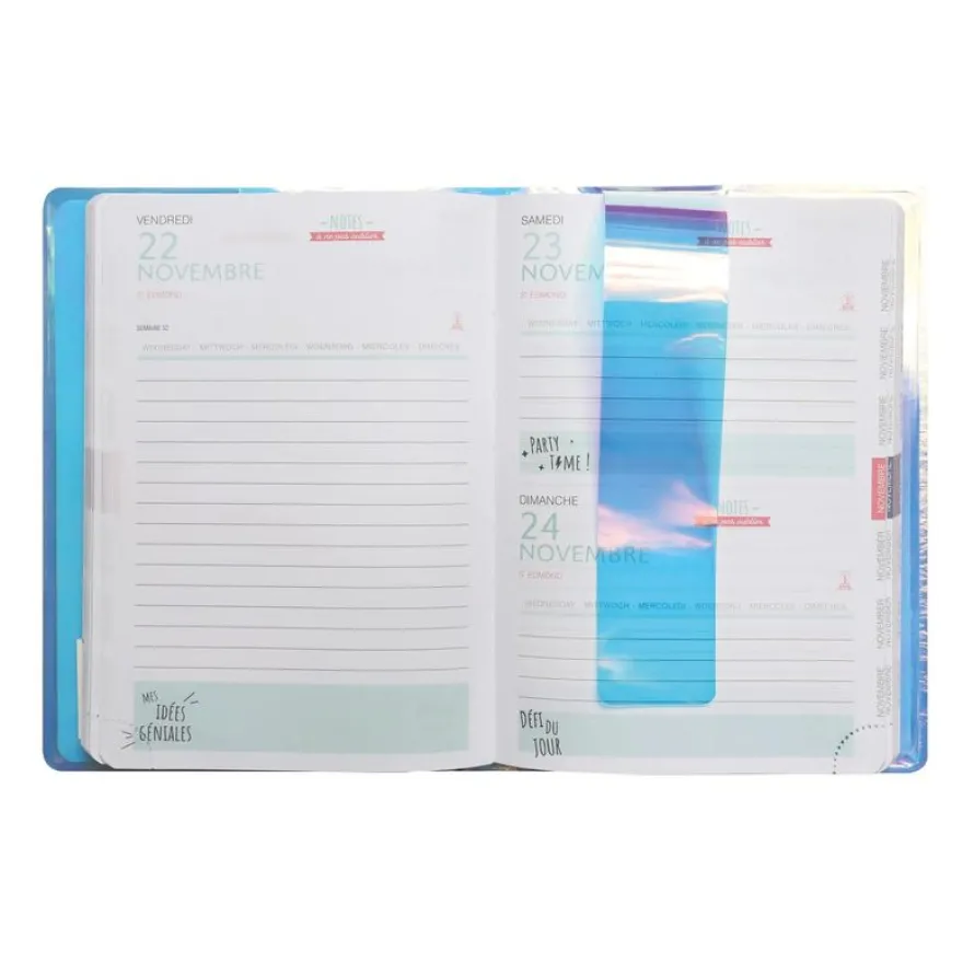 Agenda Iris - 1 jour par page - 12 x 17 cm - Exacompta