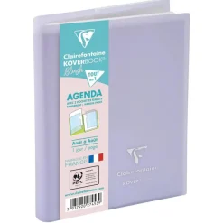 Agenda Koverbook Pastel - 1 jour par page - 12 x 17 cm - disponible dans différentes couleurs - Exacompta