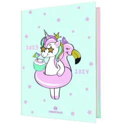 Agenda Licorne - 1 jour par page - 12,5 x 17,5 cm - Oberthur