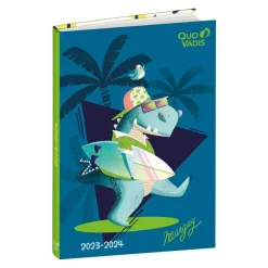 Agenda Marguy avec planche de stickers - 1 jour par page - 12 x 17 cm - crocodile - Quo Vadis