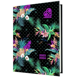 Agenda Miss Freegun - 1 jour par page - 12,5 x 17,5 cm - tropical sombre - Oberthur
