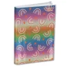 Agenda My Agenda Glitter avec poche zip - 1 semaine sur 2 pages - 10 x 15 cm - arc en ciel - Quo Vadis