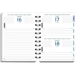 Agenda Preston - 1 jour par page - 12 x 17 cm - disponible dans différentes couleurs - Exacompta