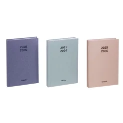 Agenda Raw - 1 semaine sur 2 pages - 12 x 17,5 cm - 3 couleurs disponibles - Brepols