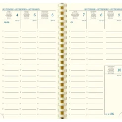 Agenda Rialto - 1 semaine sur 2 pages - 16 mois - 9 x 16 cm - bleu - Exacompta
