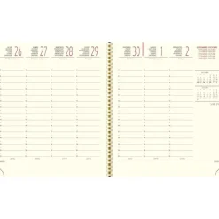 Agenda Rialto - 1 semaine sur 2 pages - 16 mois - 15 x 17 cm - bleu - Exacompta