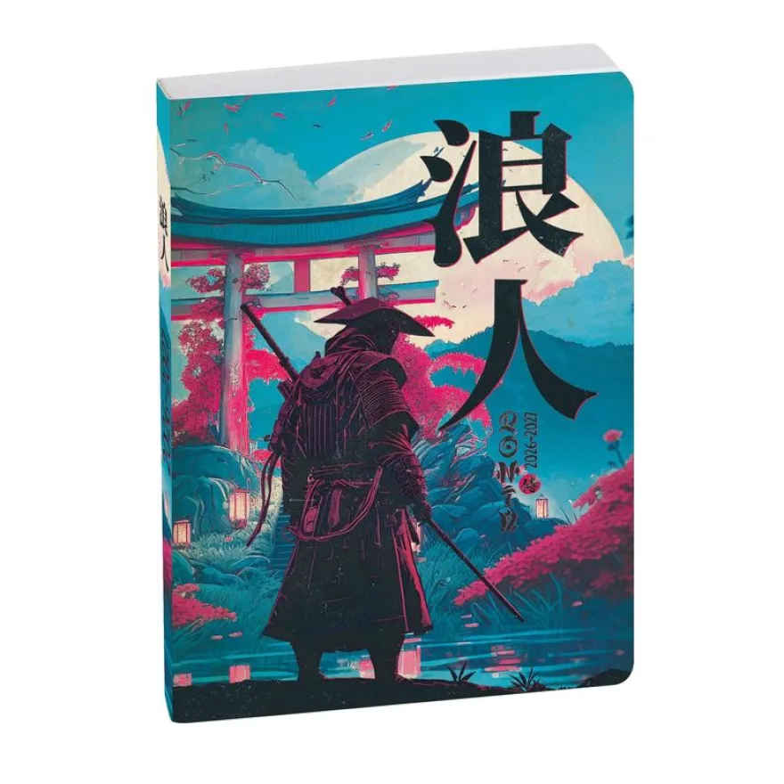 Agenda Samouraï - 1 jour par page - 12 x 17 cm - Ronin - Exacompta