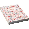 Agenda scolaire journalier 12 x 17 cm - couverture souple - motif fleurs