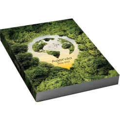 Agenda scolaire journalier 12 x 17 cm - couverture souple - motif écologie