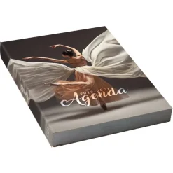 Agenda scolaire journalier 12 x 17 cm - couverture souple - motif danse