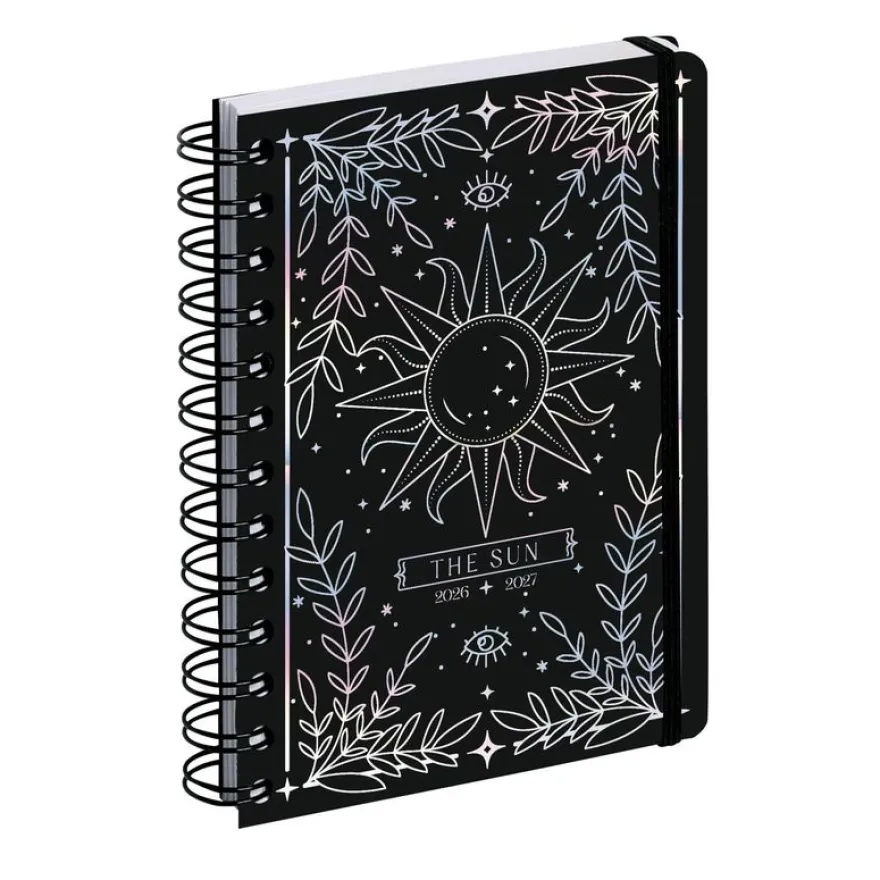 Agenda Shiny - 1 jour par page - 12 x 17 cm - disponible dans différents visuels - Exacompta