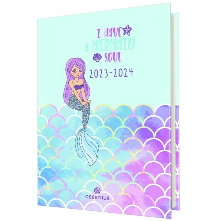 Agenda Sirène - 1 jour par page - 12,5 x 17,5 cm - Oberthur