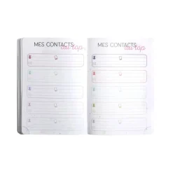 Agenda Soft Harmony - 1 jour par page - 12 x 17 cm - Bleu - Exacompta