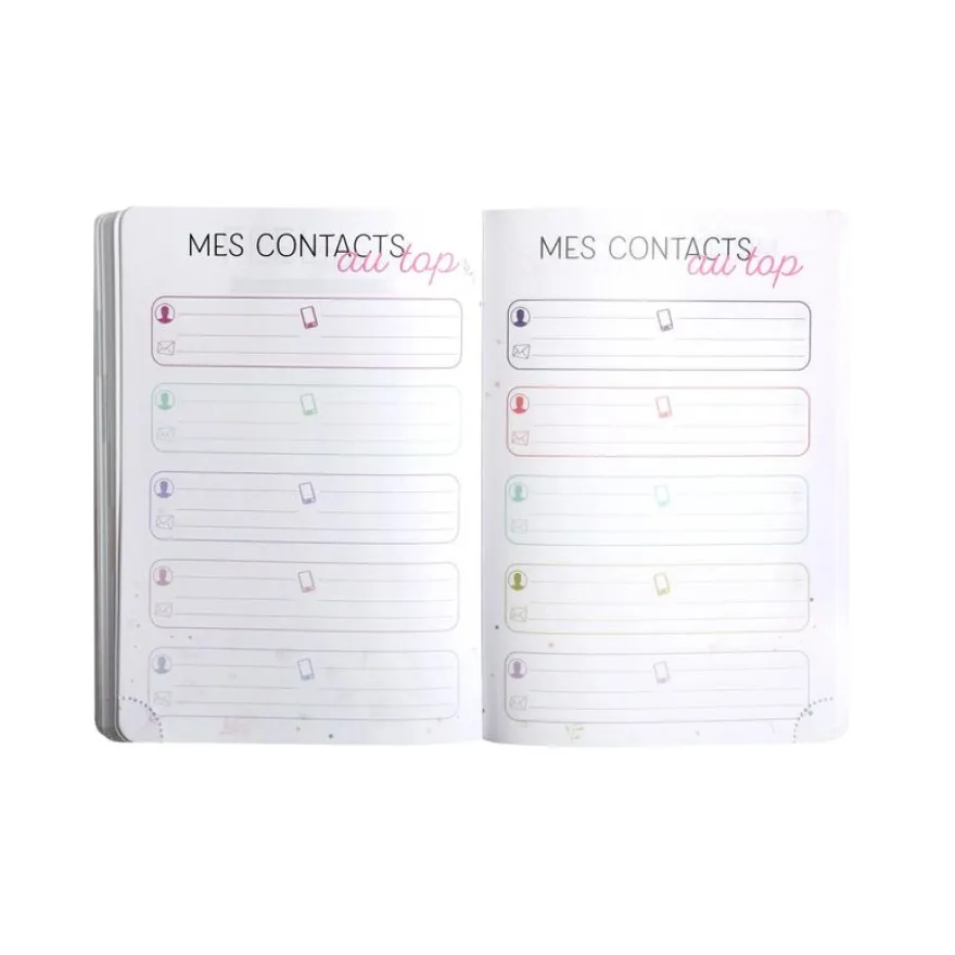 Agenda Soft Harmony - 1 jour par page - 12 x 17 cm - Bleu - Exacompta