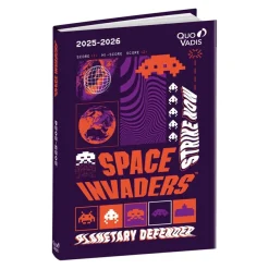 Agenda Space Invaders - 1 jour par page - 12 x 17 cm - différents modèles disponibles - Quo Vadis