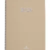Agenda spiralé Galway - 1 semaine sur 2 pages - 22 x 28 cm - olive - Oberthur