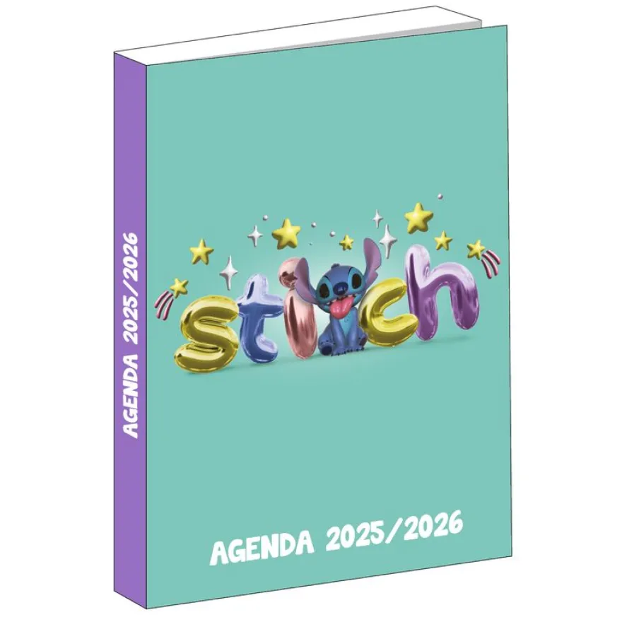 Agenda Stitch - 1 jour par page - 12x17 cm - vert - Bagtrotter