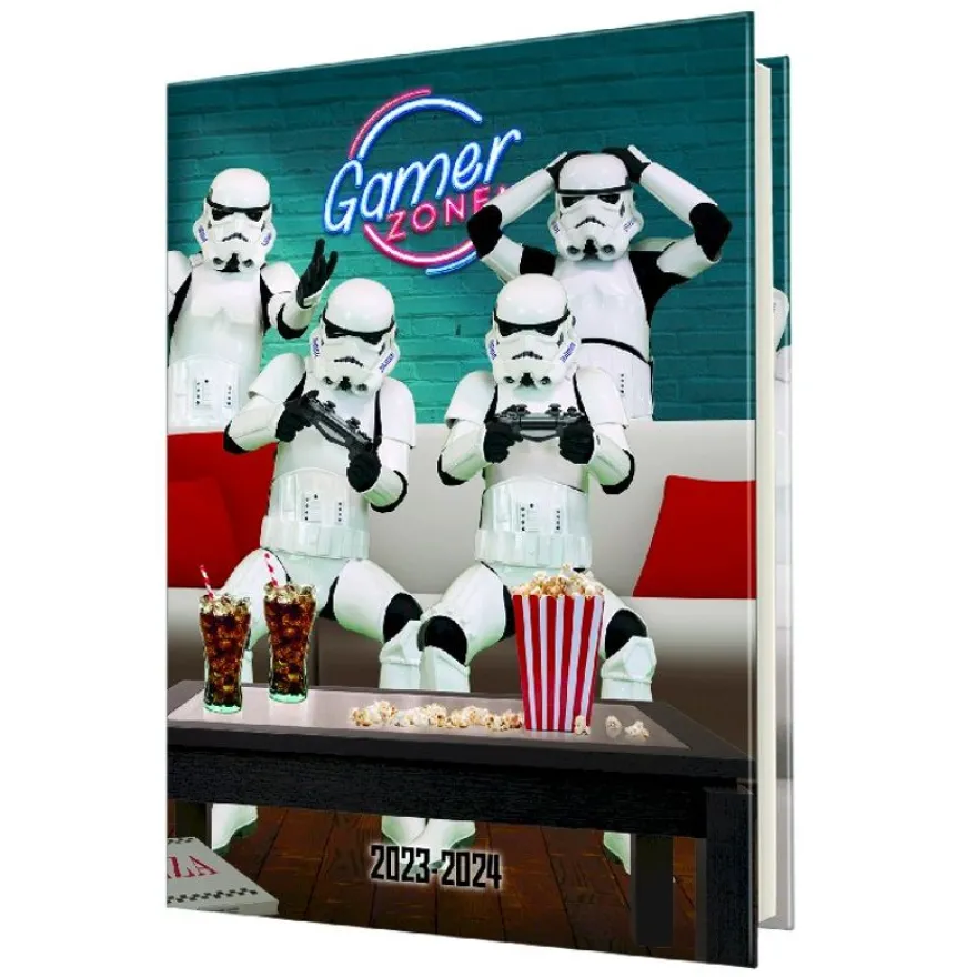 Agenda StormTrooper primaire - 1 jour par page - 12,5 x 17,5 cm - gamer - Oberthur