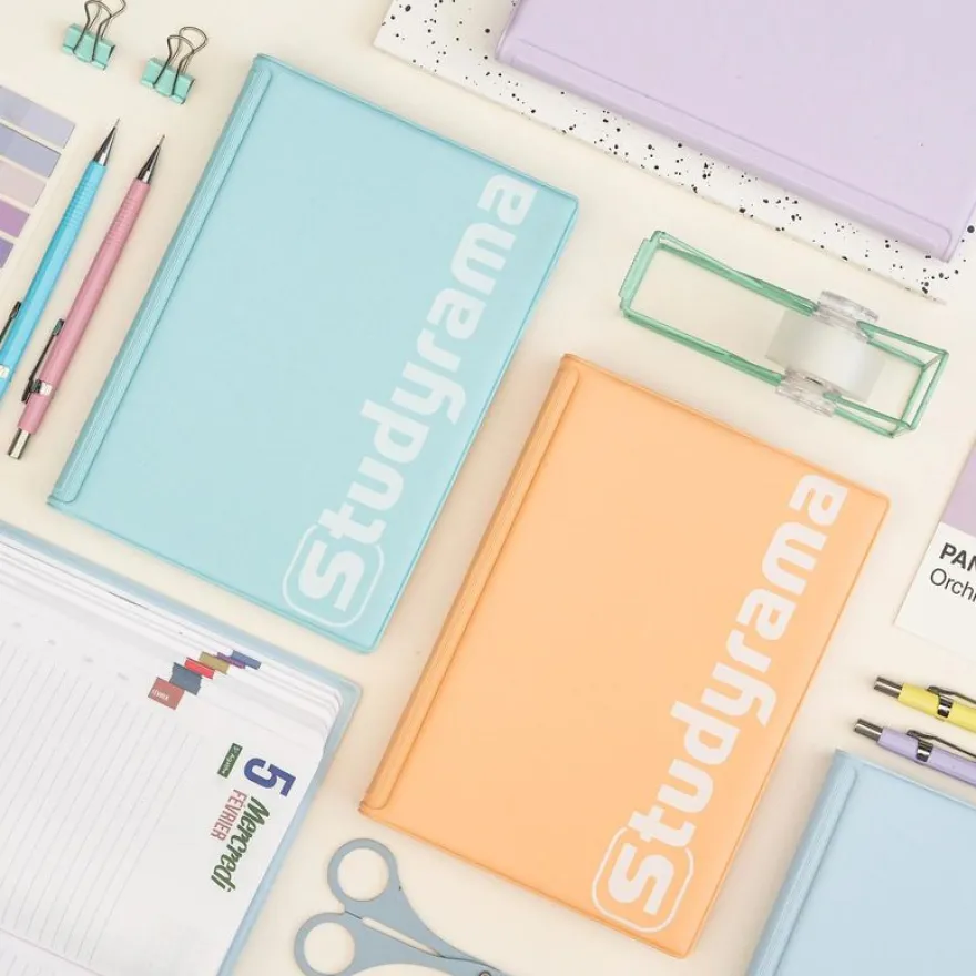 Agenda Studyrama - 1 jour par page - 14 x 20 cm - disponible dans différentes couleurs pastel - Exacompta