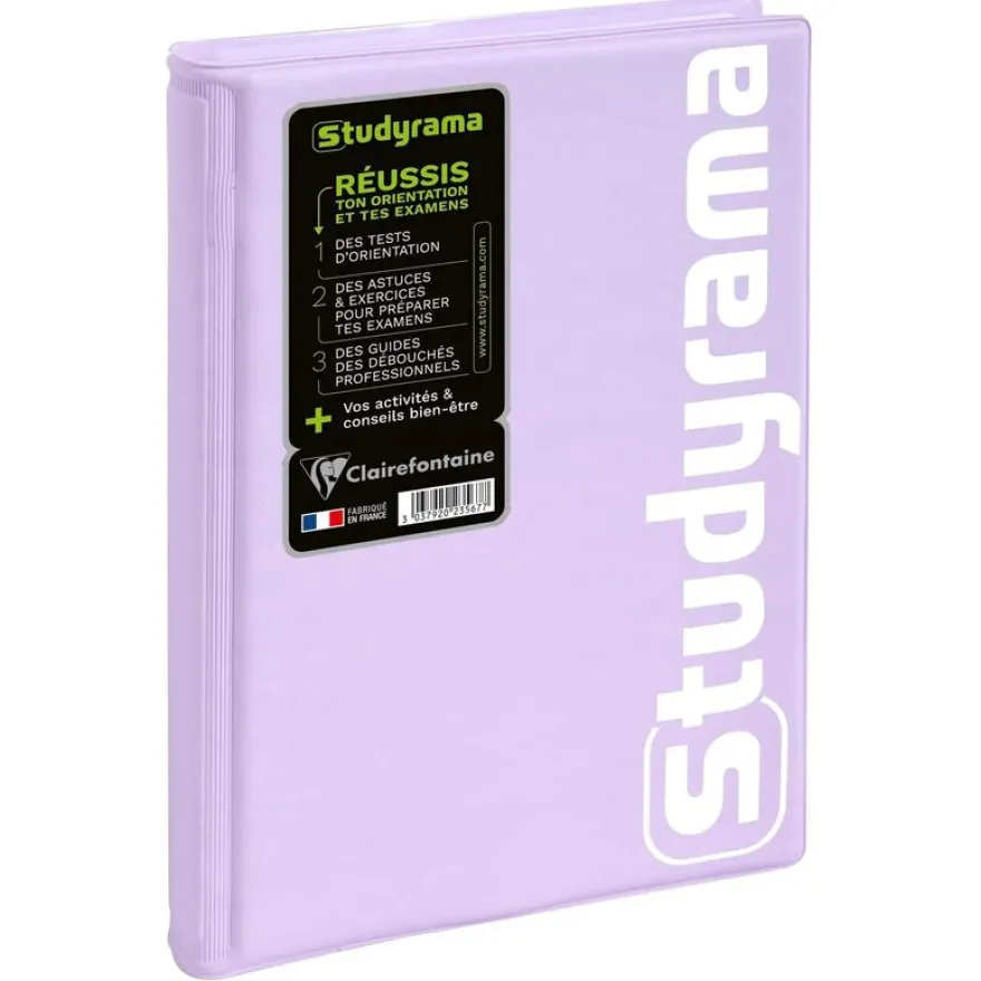 Agenda Studyrama - 1 jour par page - 14 x 20 cm - disponible dans différentes couleurs pastel - Exacompta