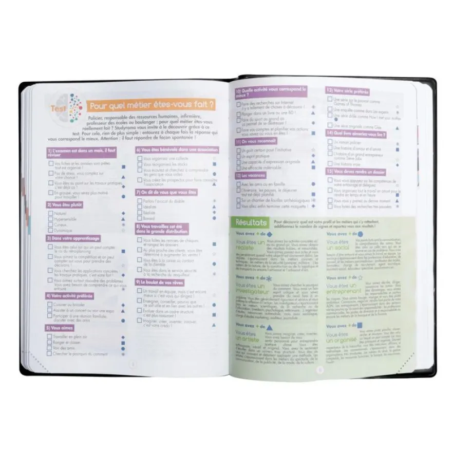 Agenda Studyrama - 1 jour par page - 14 x 20 cm - noir - Exacompta