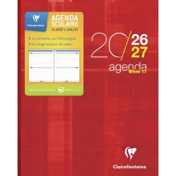 Agenda When - 1 semaine sur 3 pages - 16 x 22 cm - disponible dans différentes couleurs - Exacompta
