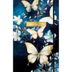 Agenda 13x21cm 12 mois Aquarupella -Papillons
