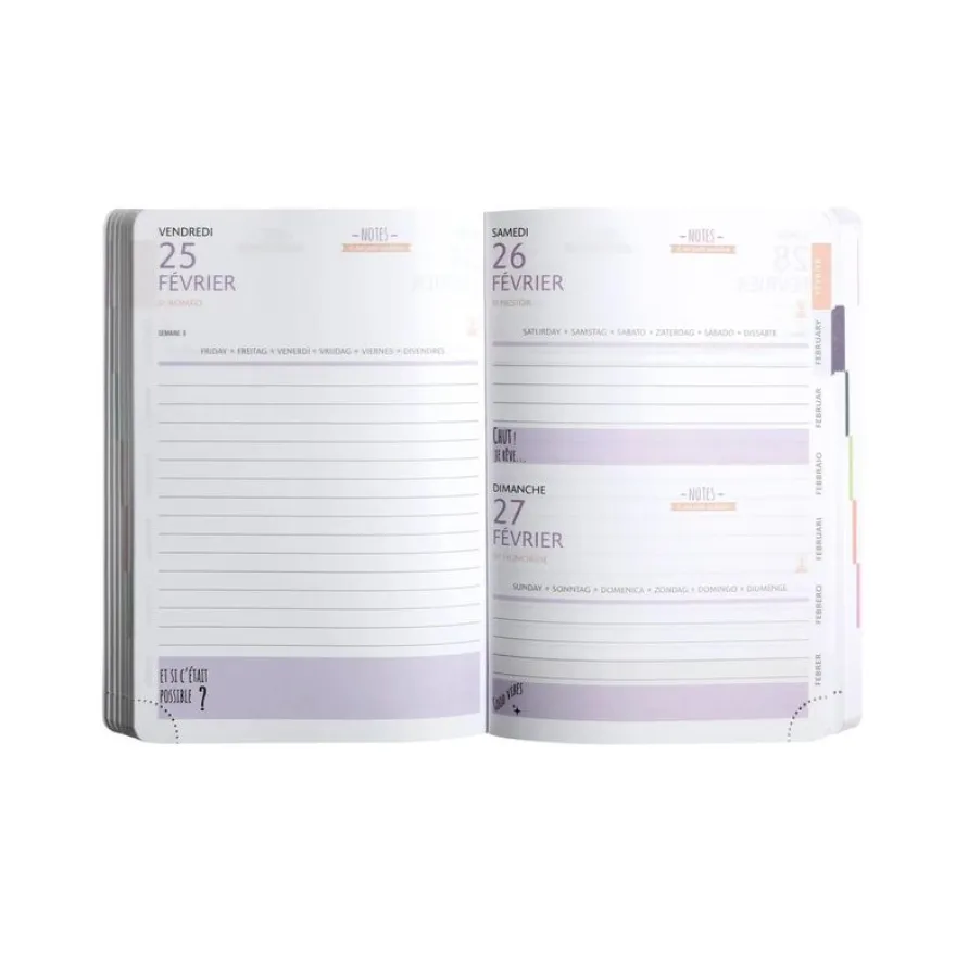 Agenda You - 1 jour par page - 12 x 17 cm - happy - Exacompta