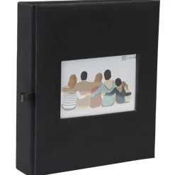 Album photos classique personnalisable mémo 200 ERICA "Square" pour 200 photos 11,5 x 15 cm coloris noir