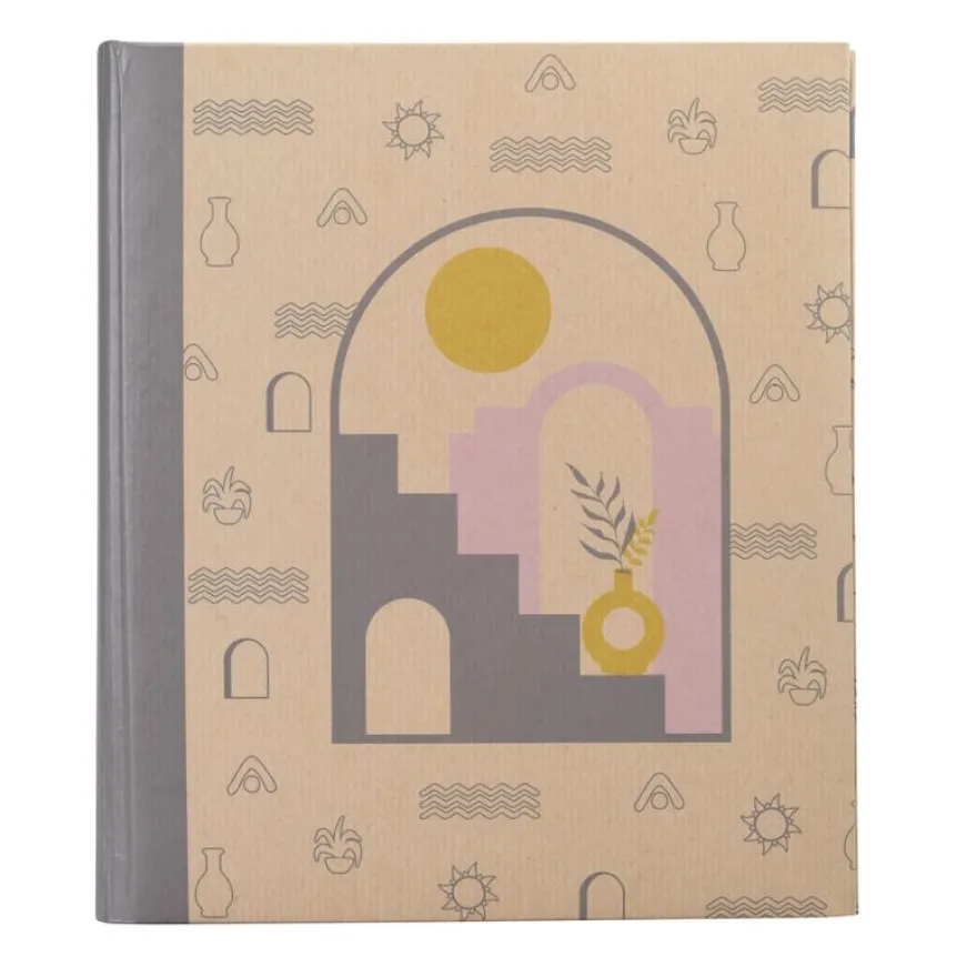 Album photos fantaisie memo 200 ERICA "Kraffty 4" pour 200 photos 11,5 x 15 cm coloris gris
