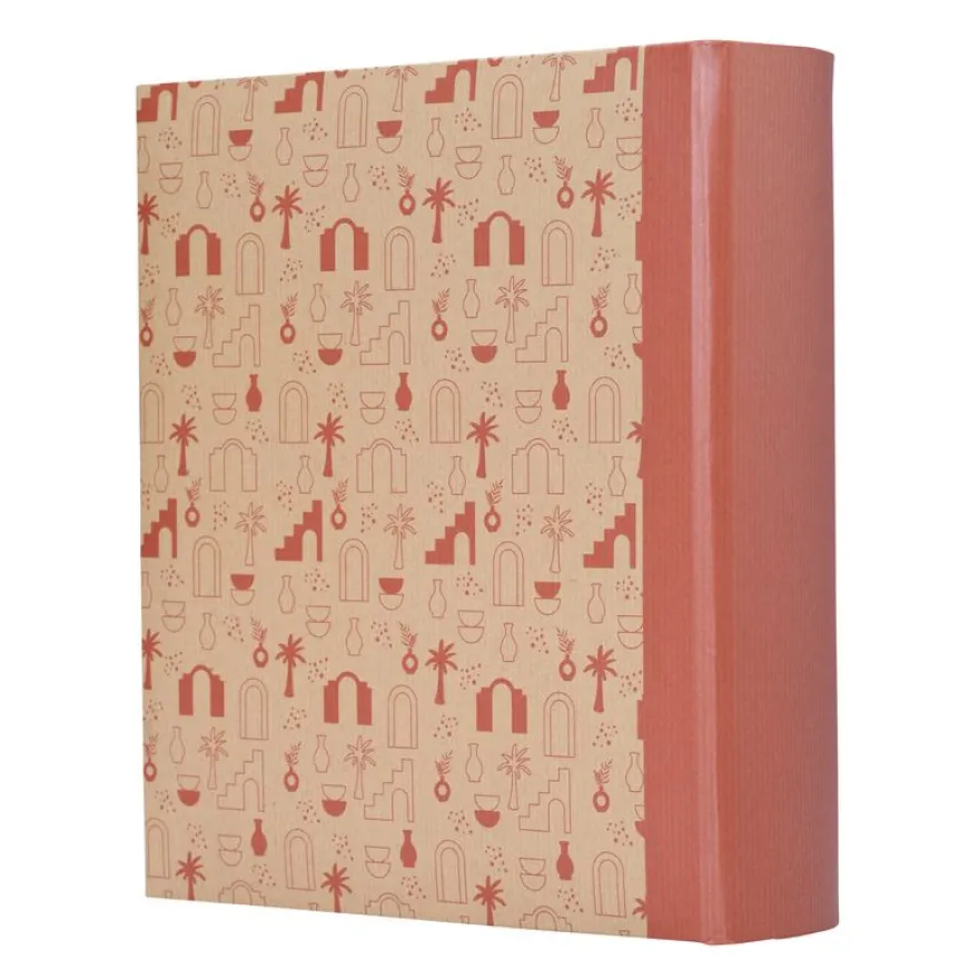 Album photos fantaisie memo 200 ERICA "Kraffty 4" pour 200 photos 11,5 x 15 cm coloris rouge