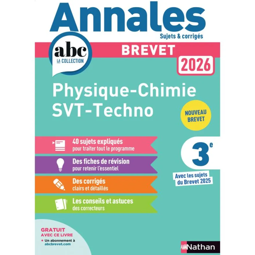 Annales brevet français 2026 - corrigé