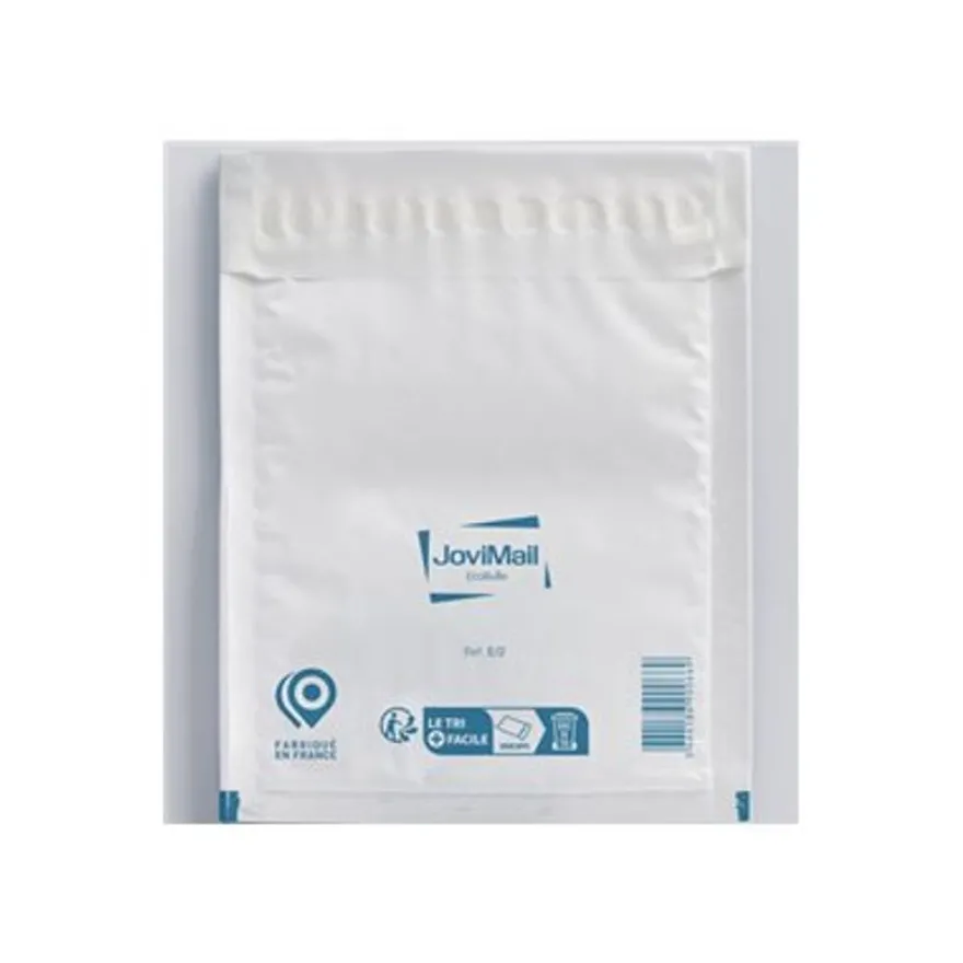 Antalis - Sac d'expédition - 220 x 260 mm - autocollant - papier bulles - étanche, indéchirable - blanc - pack de 100