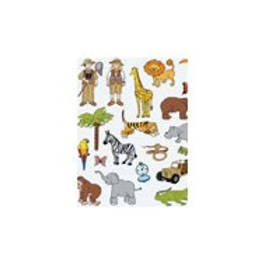 Apli - 3 feuilles gommettes jungle
