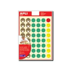 Apli - 3 feuilles gommettes sourire - humeur 2