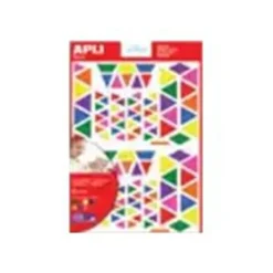 Apli - 720 gommettes triangles - coloris assortis